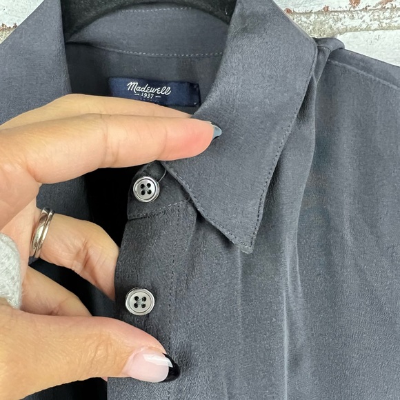 Madewell | Silk Courier Shirt - Picture 5 of 13